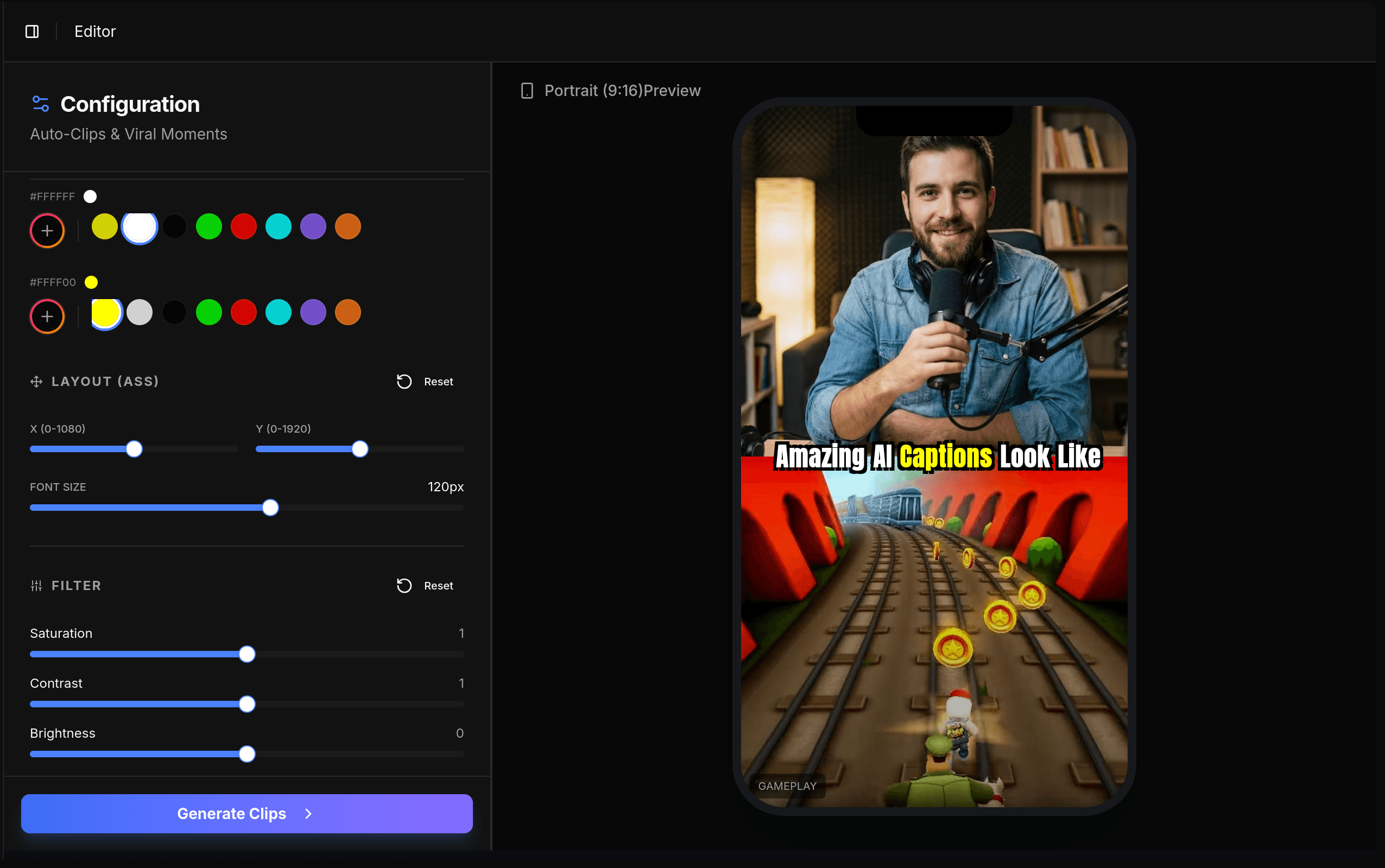 viralRot Editor Interface